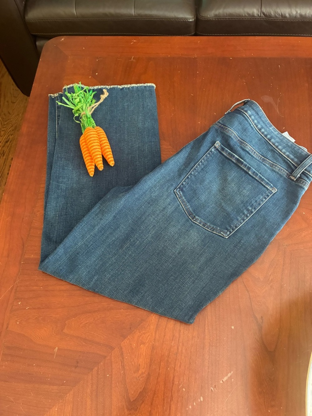 Chico's Mid Wash Straight Leg Jeans in Blue